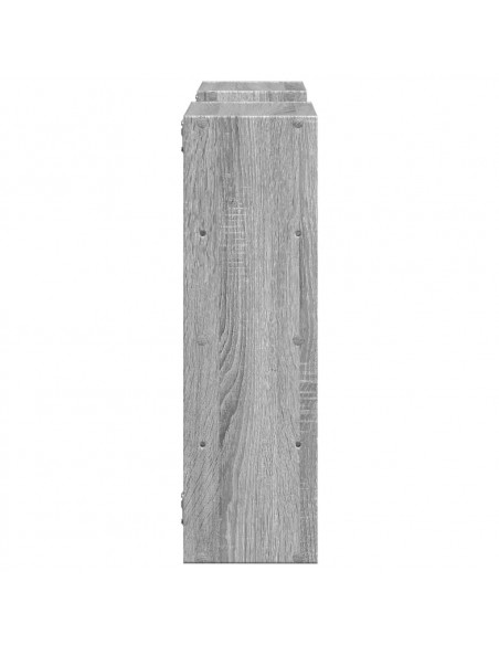 Mensola a Muro Grigio Sonoma 96x18x60 cm in Truciolato