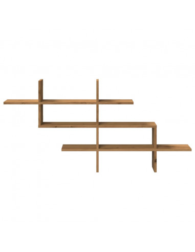 Mensola a Muro Rovere Artigianale 124,5x18x60,5cm in Truciolato