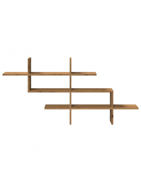 Mensola a Muro Rovere Artigianale 124,5x18x60,5cm in Truciolato