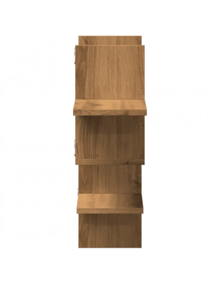 Mensola a Muro Rovere Artigianale 124,5x18x60,5cm in Truciolato