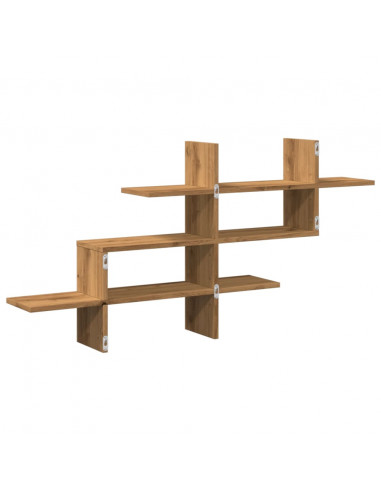 Mensola a Muro Rovere Artigianale 124,5x18x60,5cm in Truciolato