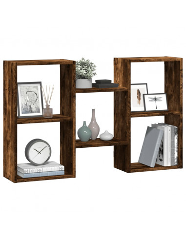 Mensola a Muro Rovere Fumo 96x18x60 cm in Truciolato