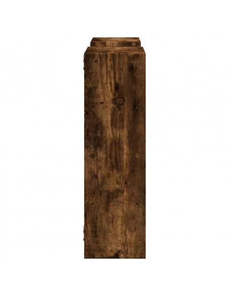 Mensola a Muro Rovere Fumo 96x18x60 cm in Truciolato