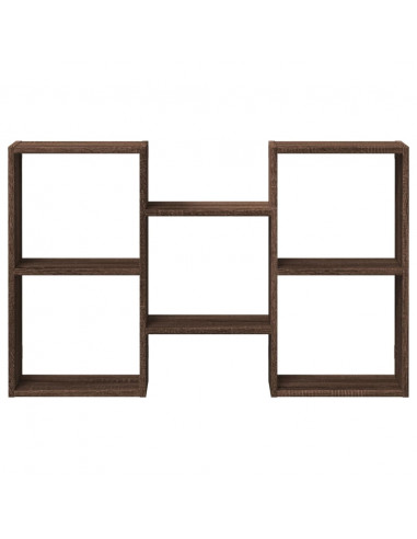 Mensola a Muro Rovere Marrone 96x18x60 cm in Truciolato