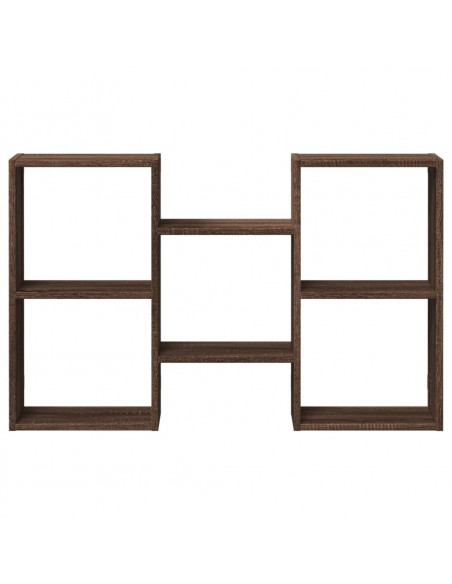Mensola a Muro Rovere Marrone 96x18x60 cm in Truciolato