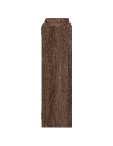 Mensola a Muro Rovere Marrone 96x18x60 cm in Truciolato