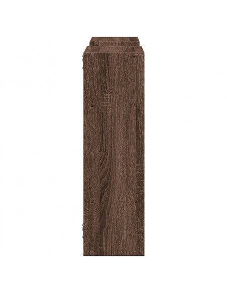 Mensola a Muro Rovere Marrone 96x18x60 cm in Truciolato
