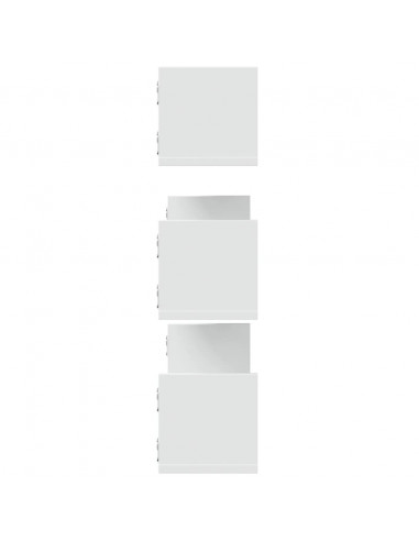 Mensole a Parete 3 pz Bianche 80x18x18 cm in Truciolato