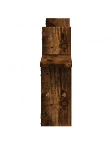 Mensole da Parete 2pz Rovere Fumo 38x12x38 cm in Truciolato