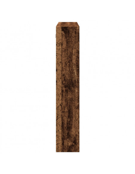 Mobile a Parete Legno Antico 80x15x80 cm in Legno Multistrato