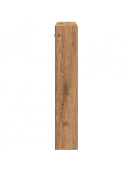 Mobile a Parete Rovere Artigianale 80x15x80cm Legno Multistrato