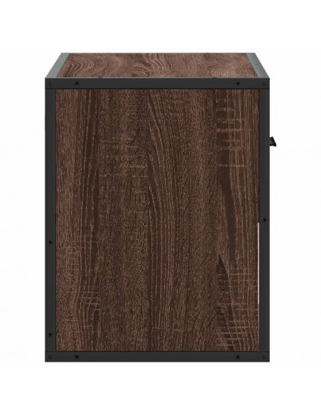 Mobile TV Rovere Marrone 60x31x39,5cm in Truciolato e Metallo