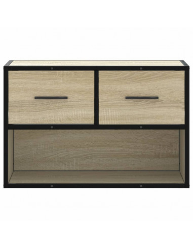 Mobile TV Rovere Sonoma 60x31x39,5cm Legno Multistrato Metallo