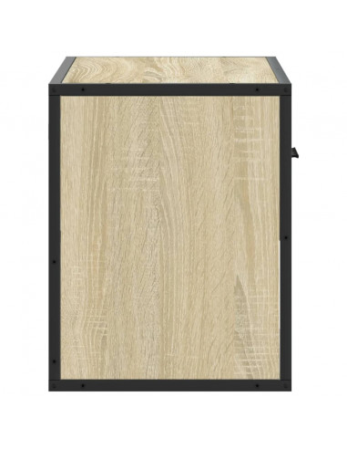 Mobile TV Rovere Sonoma 60x31x39,5cm Legno Multistrato Metallo