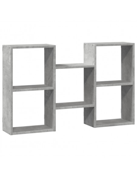 Scaffale a Muro Grigio Cemento 96x18x60 cm in Truciolato