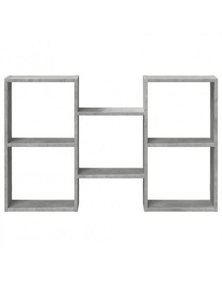 Scaffale a Muro Grigio Cemento 96x18x60 cm in Truciolato
