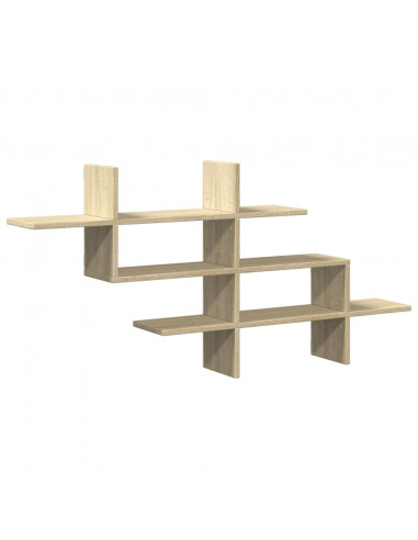 Scaffale Parete Rovere Sonoma 124,5x18x60,5 cm in Truciolato