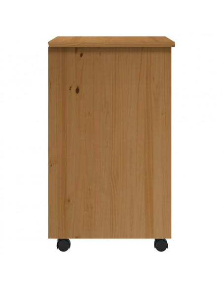Armadietto Rotante con Cassetti MOSS Miele Legno Massello Pino