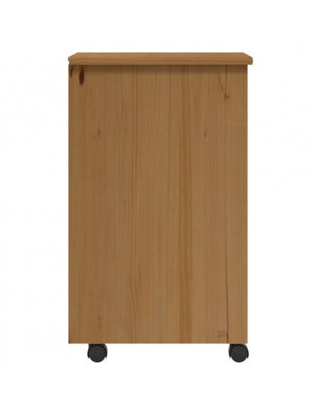 Armadietto Rotante con Cassetti MOSS Miele Legno Massello Pino