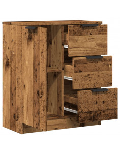 Credenza Legno Antico 60x30x70 cm in Truciolato 2