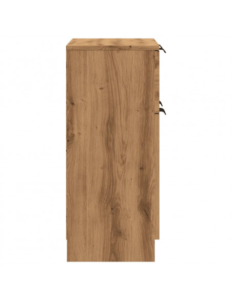 Credenza Rovere Artigianale 60x30x70 cm in Legno Multistrato