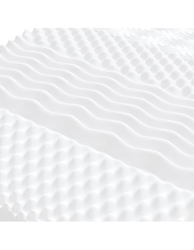 Divano Letto Estraibile con Materassi Crema 100x200 cm Tessuto