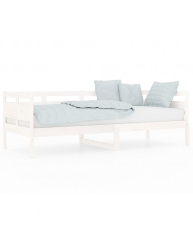 Dormeuse Bianca in Legno Massello di Pino 80x200 cm