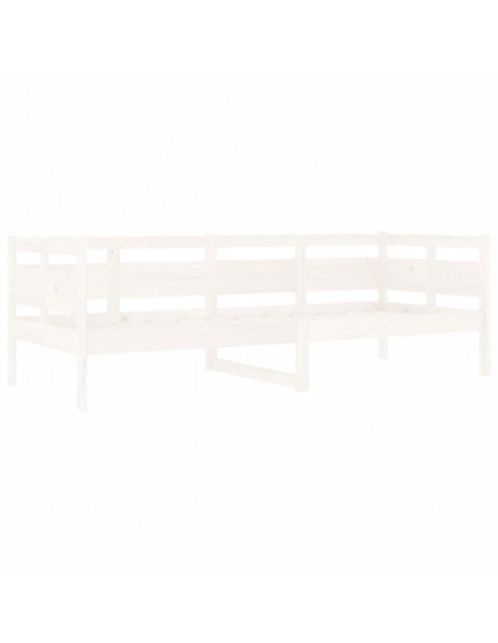 Dormeuse Bianca in Legno Massello di Pino 80x200 cm