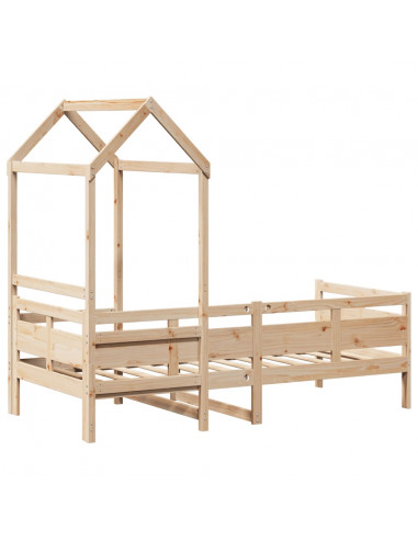 Dormeuse con Tetto 80x200 cm in Legno Massello di Pino