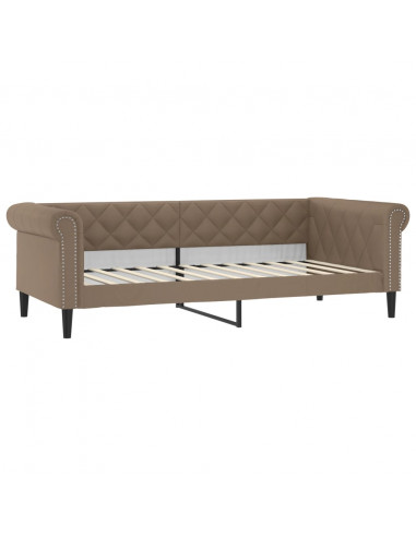 Letto da Giorno Cappuccino 100x200 cm in Similpelle