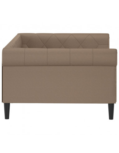 Letto da Giorno Cappuccino 100x200 cm in Similpelle