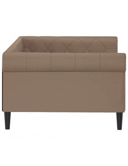 Letto da Giorno Cappuccino 100x200 cm in Similpelle