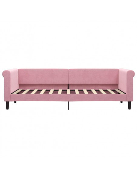 Letto da Giorno Rosa 80x200 cm in Velluto