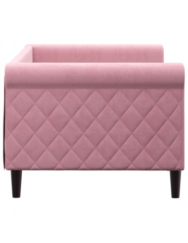 Letto da Giorno Rosa 80x200 cm in Velluto