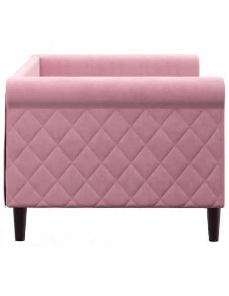 Letto da Giorno Rosa 80x200 cm in Velluto