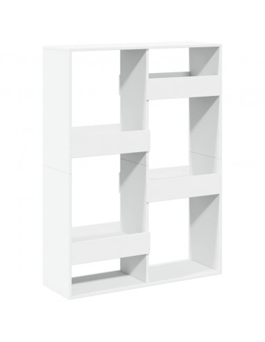 Libreria Bianca 100x33x135 cm in Legno Multistrato