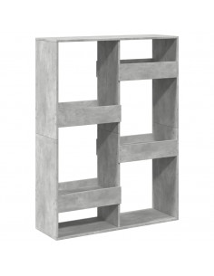 Libreria Grigio Cemento 100x33x135 cm in Legno Multistrato 2