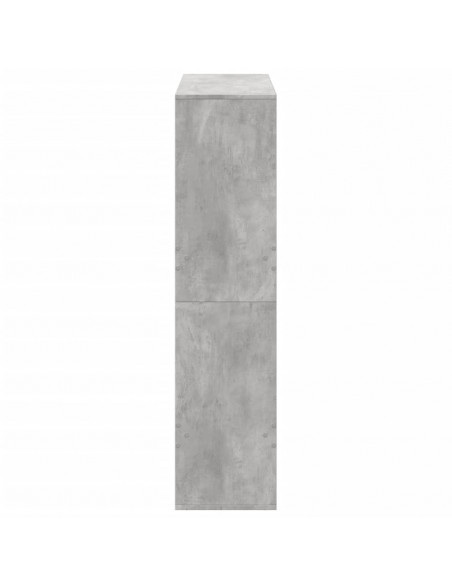 Libreria Grigio Cemento 100x33x135 cm in Legno Multistrato