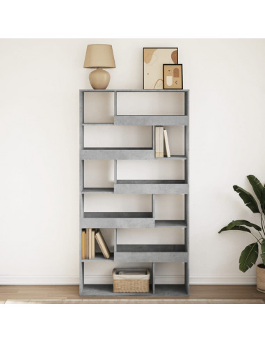 Libreria Grigio Cemento 100x33x187,5 cm in Truciolato