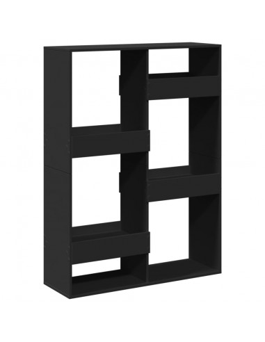 Libreria Nera 100x33x135 cm in Legno Multistrato