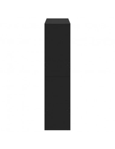 Libreria Nera 100x33x135 cm in Legno Multistrato