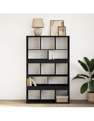 Libreria Nera 100x33x156,5 cm in Truciolato