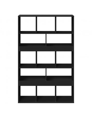 Libreria Nera 100x33x156,5 cm in Truciolato