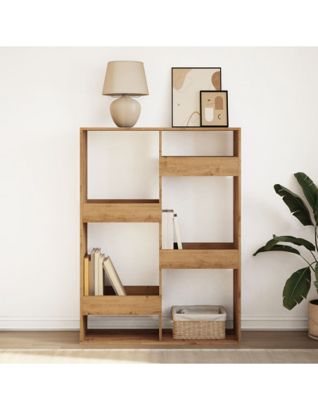 Libreria Rovere Artigianale 100x33x135 cm in Legno Multistrato