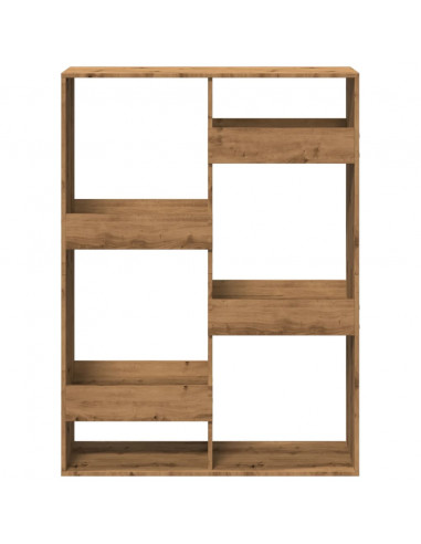 Libreria Rovere Artigianale 100x33x135 cm in Legno Multistrato