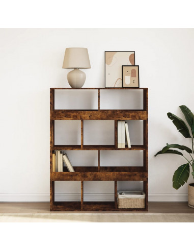Libreria Rovere Fumo 100x33x125,5 cm in Legno Multistrato