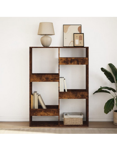 Libreria Rovere Fumo 100x33x135 cm in Legno Multistrato