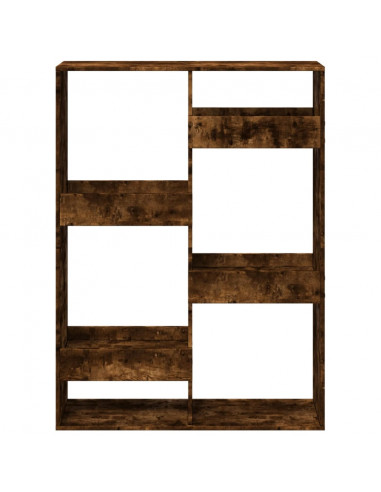 Libreria Rovere Fumo 100x33x135 cm in Legno Multistrato