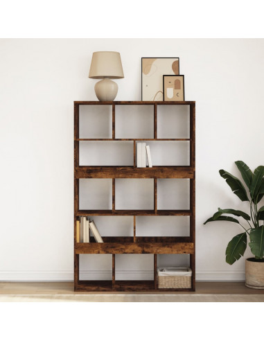 Libreria Rovere Fumo 100x33x156,5 cm in Truciolato