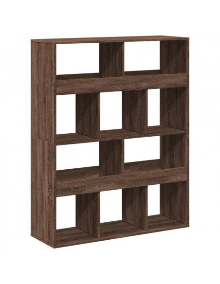Libreria Rovere Marrone 100x33x125,5 cm in Legno Multistrato